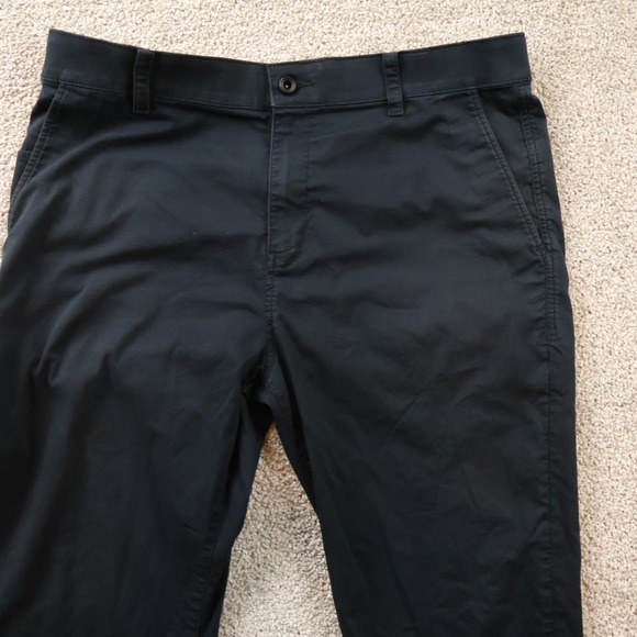Nike Pants Mens 35x28 Black Dri-FIT Golf Chino Slim Fit Athletic Performance - Picture 2 of 10